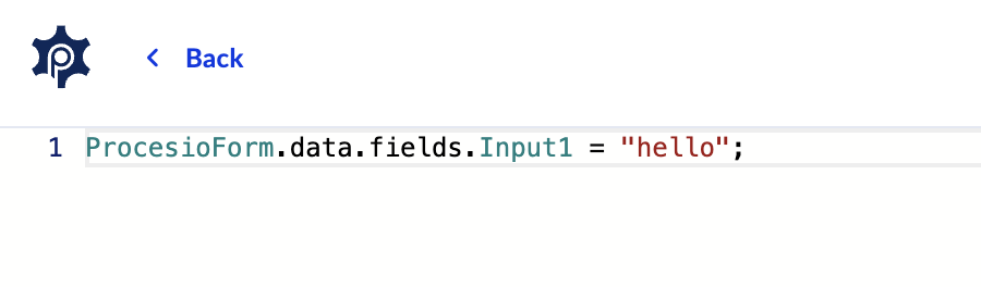Enlarged code editor